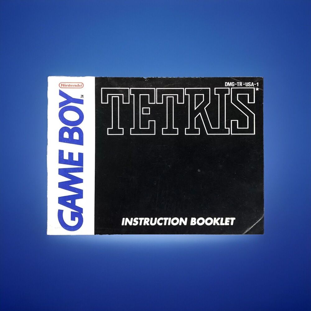 Tetris Nintendo Game Boy Manual Only Instruction Booklet Original Vintage 1989